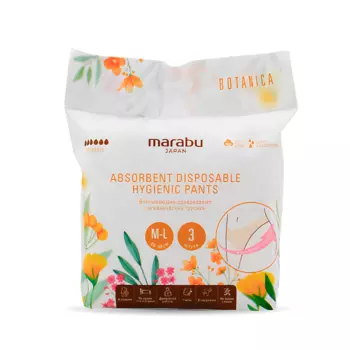 MARABU Впитывающие одноразовые гигиенические трусики M-L