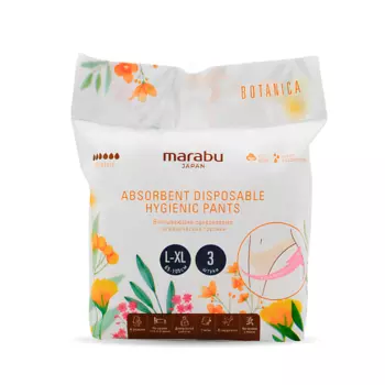 MARABU Впитывающие одноразовые гигиенические трусики M-L