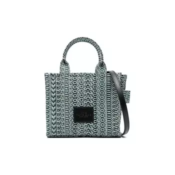 MARC JACOBS Сумка Monogram Denim With Calfskin Tote Bag
