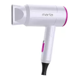 MARTA Фен MT-1265 белая фуксия
