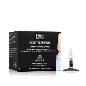 MARTIDERM Антивозрастные ампулы Black Diamond Epigence Optima SPF50+