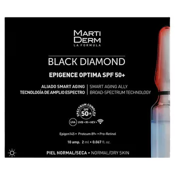 MARTIDERM Антивозрастные ампулы Black Diamond Epigence Optima SPF 50+