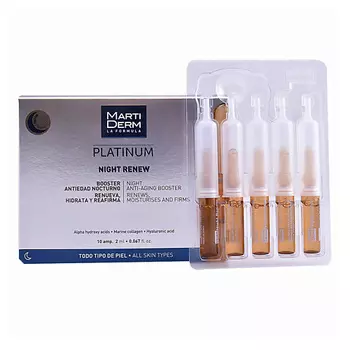 MARTIDERM Обновляющие ночные ампулы Platinum Night Renew