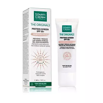 MARTIDERM Тонирующий солнцезащитный крем The Originals Proteos Screen SPF50+
