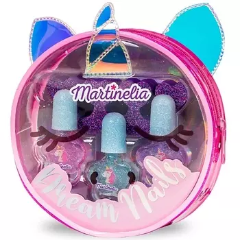 MARTINELIA Набор детской декоративной косметики для ногтей в косметичке "Единорог"