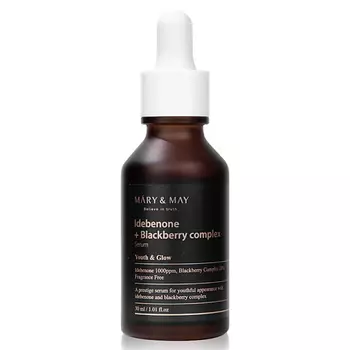 MARY&MAY Антивозрастная сыворотка Idebenone + Blackberry Complex 30
