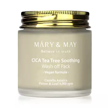 MARY&MAY Маска глиняная для лица с экстрактом центеллы и чайным деревом 125