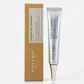 MARY&amp;MAY Осветляющий крем для глаз Tranexamic Acid + Glutathion Eye Cream