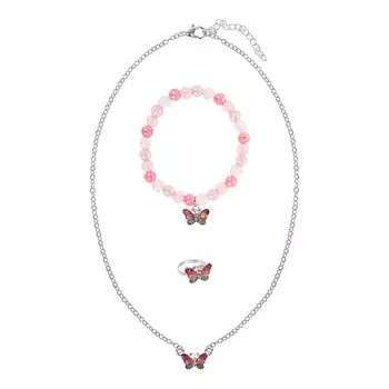 MARY POPPINS Колье, браслет и колечко Бабочка