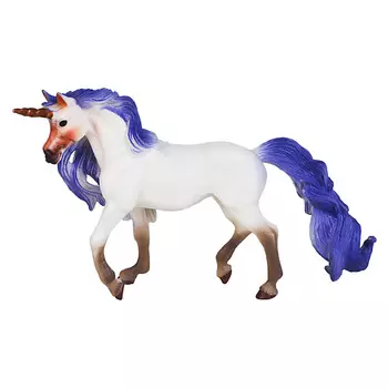 MASAI MARA Белый единорог с синей гривой