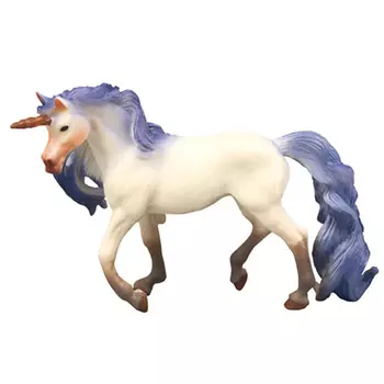 MASAI MARA Семья белых единорогов с синей гривой, 2 предмета