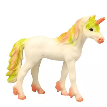 MASAI MARA Семья белых единорогов с зеленой гривой, 2 предмета