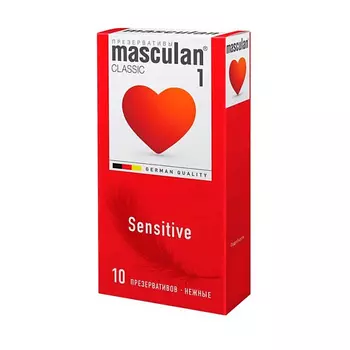 MASCULAN Презервативы 1 classic №10 Нежные Sensitive plus 10.0