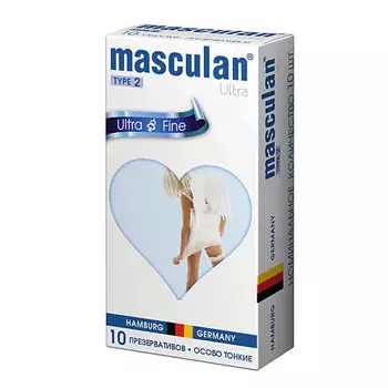 MASCULAN Презервативы Ultra Fine № 10 Особо тонкие 10.0