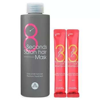 MASIL Набор шампунь и маска для восстановления волос 8 Seconds Salon Hair Mask