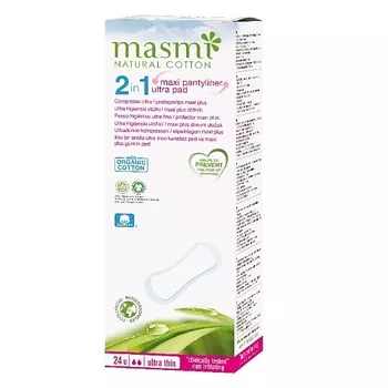 MASMI Гигиенические прокладки 2 в 1 Soft Maxi Plus на каждый день и для дней цикла 24.0