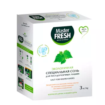 MASTER FRESH ЭКОлогичная СПЕЦИАЛЬНАЯ соль для посудомоечной машины гранулированная 3000.0
