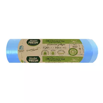 MASTER FRESH Мешки для мусора с завязками Эко 1.0