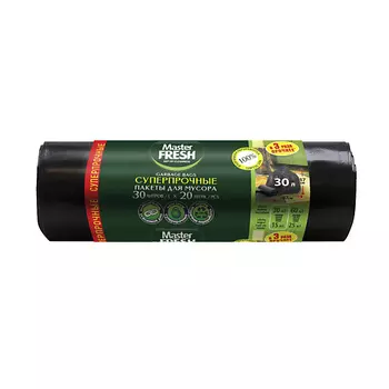 MASTER FRESH Мешки для мусора суперпрочные, усиленное дно 1