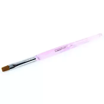 MASTER Кисть для наращивания ногтей прямая 8мм Pink