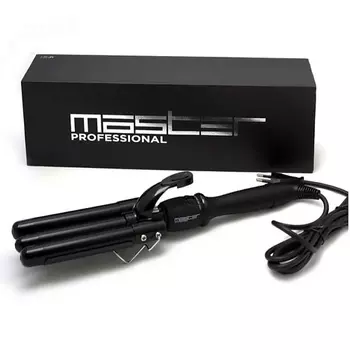 MASTER Щипцы MP-018 тройные 22 мм терморегулирующие с керамико-турмалиновым покрытием