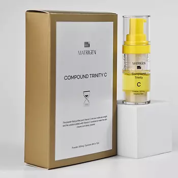 MATRIGEN Двухкомпонентная сыворотка для лица с порошком витамина С Compound Trinity C 8.0