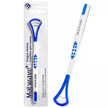 MATWAVE Скребок для языка, синий