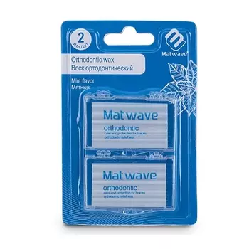 MATWAVE Воск для брекетов в полосках, мятный