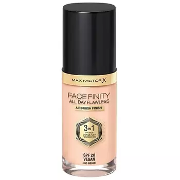 MAX FACTOR Тональная основа Facefinity All Day Flawless 3 В 1