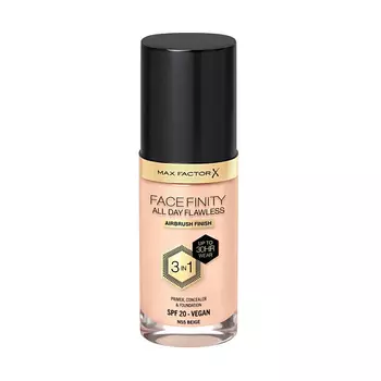 MAX FACTOR Тональная основа Facefinity All Day Flawless 3 в 1