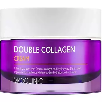MAXCLINIC Крем антивозрастной для лица с низкомолекулярным коллагеном укрепляющий Double Collagen Cream