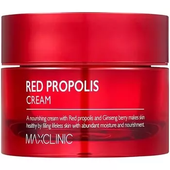 MAXCLINIC Крем для лица антивозрастной с экстрактом красного прополиса и женьшеня Red Propolis