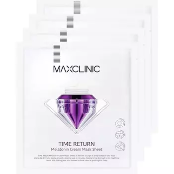 MAXCLINIC Маска для лица с мелатонином Time Return Melatonin Cream Mask