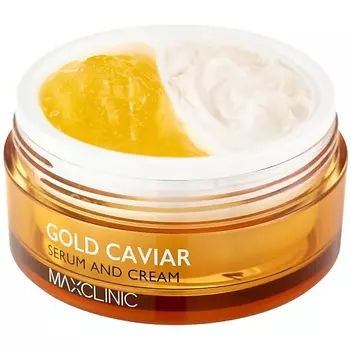 MAXCLINIC Сыворотка и крем для лица с экстрактом икры и частицами золота Gold Caviar Serum And Cream