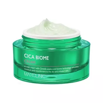 MAXCLINIC Увлажняющий крем для сухой и чувствительной кожи лица с Центеллой Cica Biome Cream