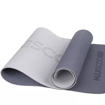 MAXISCOO Коврик с Ремешком для Йоги и Фитнеса, 6 мм
