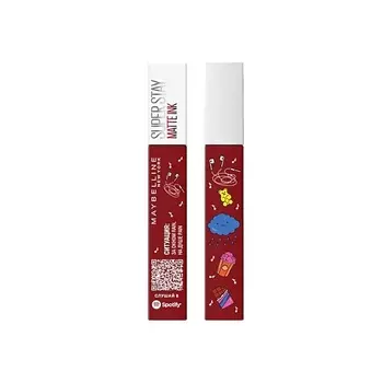 MAYBELLINE NEW YORK Суперстойкая жидкая матовая помада для губ "Super Stay Matte Ink" x Spotify