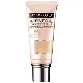 MAYBELLINE NEW YORK Тональный крем для лица "Affinitone", выравнивающий и увлажняющий