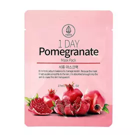 MED B Маска для лица 1 DAY с экстрактом граната восстанавливающая 27.0