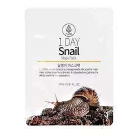 MED B Маска для лица 1 DAY с экстрактом секрета улитки укрепляющая 27.0