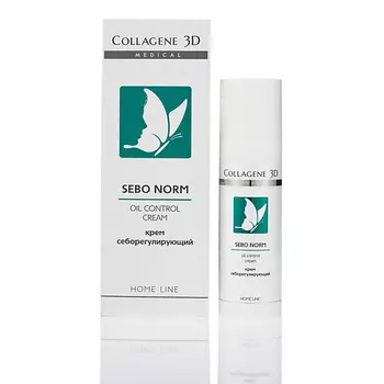 Medical Collagene 3D Крем для лица от прыщей и акне, для жирной и комбинированной кожи SEBO NORM