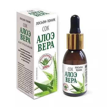 МЕДИКОМЕД Лосьон-тоник натуральный Сок Алоэ Вера 25.0