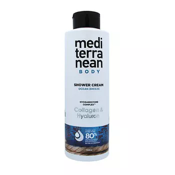 MEDITERRANEAN Крем для душа с коллагеном и гиалуроновой кислотой "Бриз Океана" 750.0