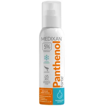 MEDIXAN 5503 Пантенол 5% Forte NEW охлаждающий с гиалурун. кислотой, аэрозоль
