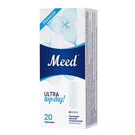 MEED Прокладки женские ежедневные усеченные топ-драй