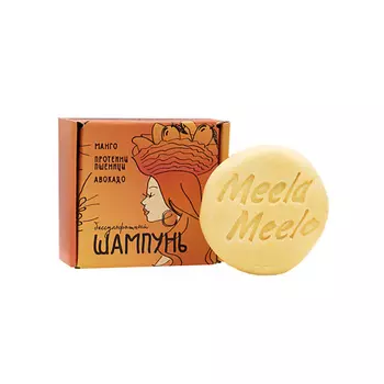 MEELA MEELO Бессульфатный твердый шампунь "Манго-протеины пшеницы-авокадо"