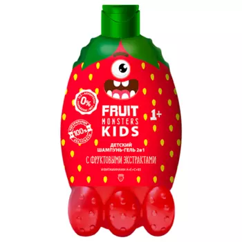МЕГАМОНСТРЫ Фрутомонстры Шампунь-гель 2в1 детский Лесные ягоды 400.0