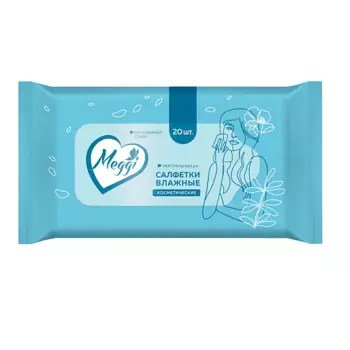 MEGGI Влажные салфетки косметические "Meggi"
