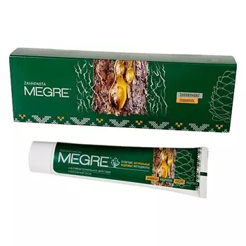 MEGRE Зубная паста с кедровым маслом и живицей кедра 60.0