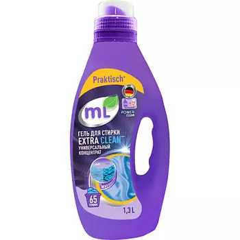 MEINE LIEBE Гель для стирки цветного и белого белья EXTRA CLEAN, универсальный концентрат 1300